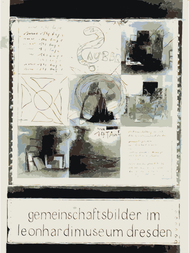 Cartel de la galería de Dresden